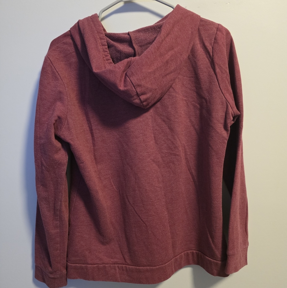 Eddie Bauer Burgundy Zip-Up Hoodie - Picture 3 of 6